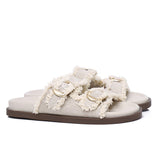 Suleika Buckled Strap Sandals (Beige)