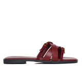 Ari Straps Sandals (Maroon)