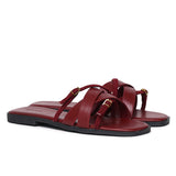 Ari Straps Sandals (Maroon)