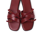 Ari Straps Sandals (Maroon)
