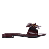 Rowan Floral Sandals (Burgundy)