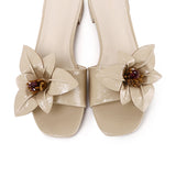 Rowan Floral Sandals (Khaki)