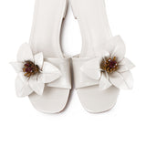 Rowan Floral Sandals (White)