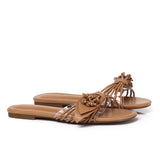 Albie Leaf Sandals (Brown)