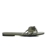 Albie Leaf Sandals (Dark Green)