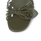 Albie Leaf Sandals (Dark Green)
