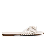 Albie Leaf Sandals (White)
