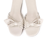 Albie Leaf Sandals (White)