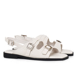 Amari Buckle Sandals (Off White)