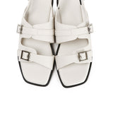 Amari Buckle Sandals (Off White)