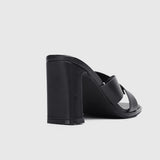 Lurra Open Toe Heels (Black)