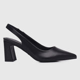 Jirina Slingback Heels (Black)