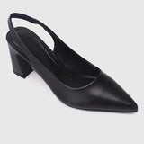 Jirina Slingback Heels (Black)