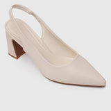 Jirina Slingback Heels (Beige)