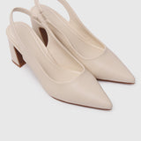 Jirina Slingback Heels (Beige)