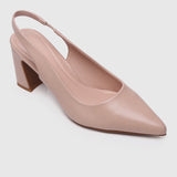 Jirina Slingback Heels (Nude)