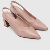 Jirina Slingback Heels (Nude)