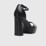 Her Vibe Is Pretty Open Toe Heels (Black)