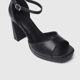 Her Vibe Is Pretty Open Toe Heels (Black)