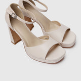 Her Vibe Is Pretty Open Toe Heels (Almond)