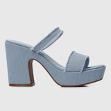 Oceana Open Toe Platform Heels (Sky Blue)