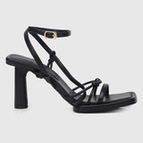 Bay Ankle-Strap Heels (Black)