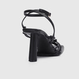 Bay Ankle-Strap Heels (Black)