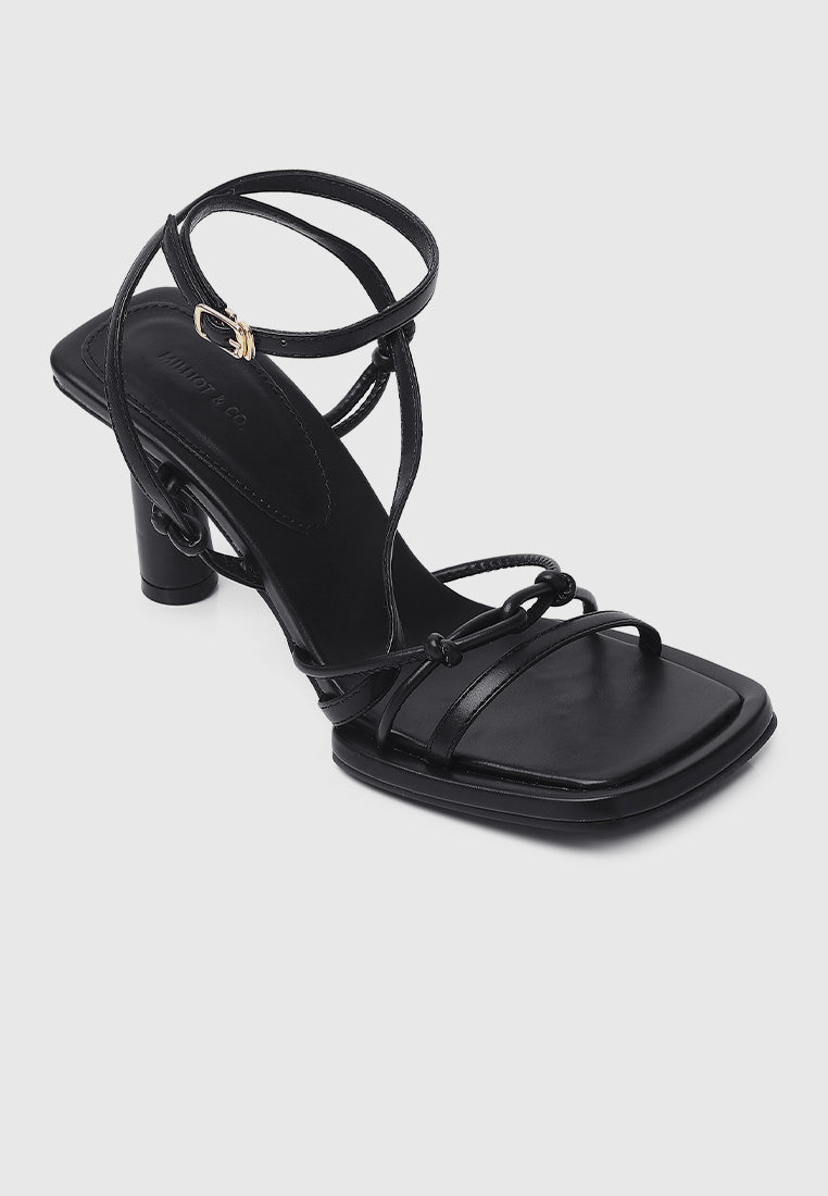 Bay Ankle-Strap Heels (Black)