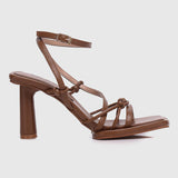 Bay Ankle-Strap Heels (Caramel)