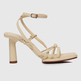 Bay Ankle-Strap Heels (Light Yellow)