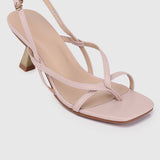 Lola Open Toe Heels (Pink)