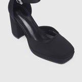 Neve Platform Block Heels (Black)