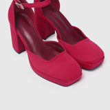 Neve Platform Block Heels (Red)