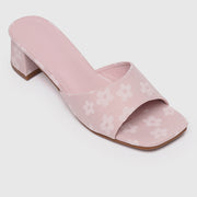 Yuri Floral Heels (Pink)