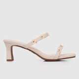 Ciana Floral Heels (Almond)