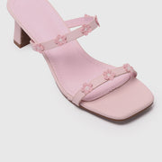 Ciana Floral Heels (Pink)