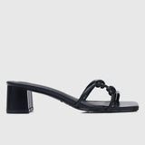 Rosetta Knotted Heels (Black)