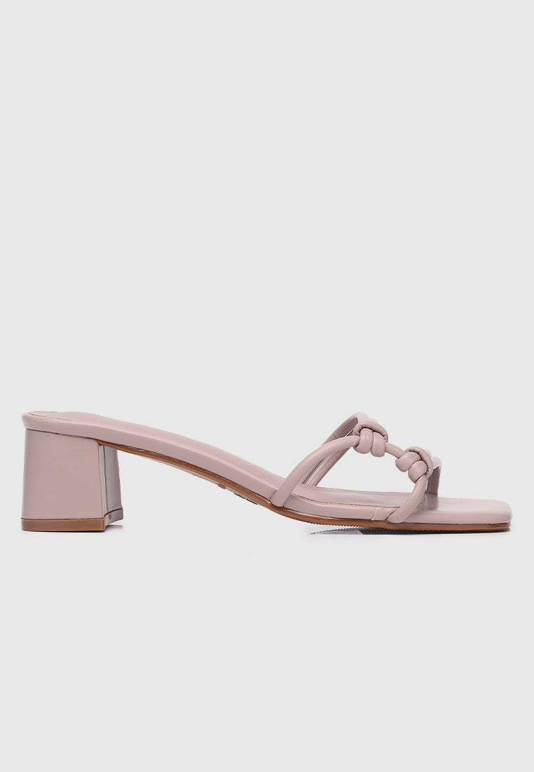 Rosetta Knotted Heels (Pale Red Violet)