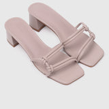 Rosetta Knotted Heels (Pale Red Violet)