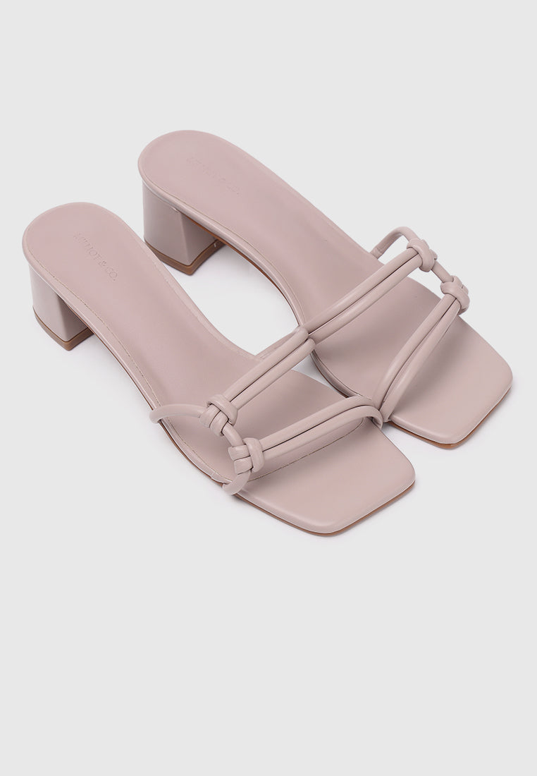 Rosetta Knotted Heels (Pale Red Violet)