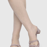 Rosetta Knotted Heels (Pale Red Violet)