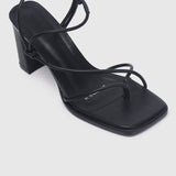 Renee Strappy Knotted Heels (Black)