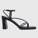 Renee Strappy Knotted Heels (Black)