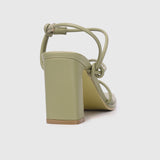 Renee Strappy Knotted Heels (Olive)