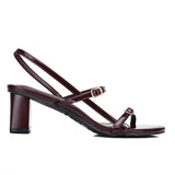 Natalie Strappy Heels (Maroon)