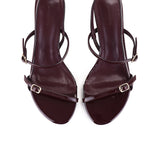 Natalie Strappy Heels (Maroon)