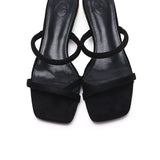 Sherry Strappy Oval Heels (Black)