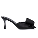 Leilani Heels With Bow (Black)