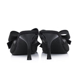 Leilani Heels With Bow (Black)