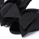 Leilani Heels With Bow (Black)